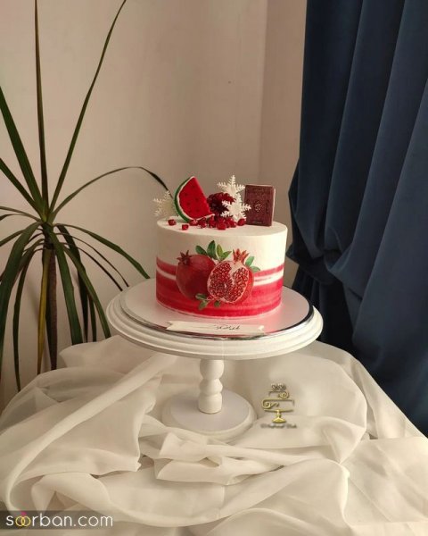  عکس کیک یلدایی عروس