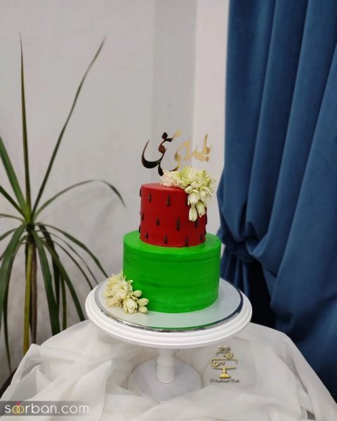  عکس کیک یلدایی عروس