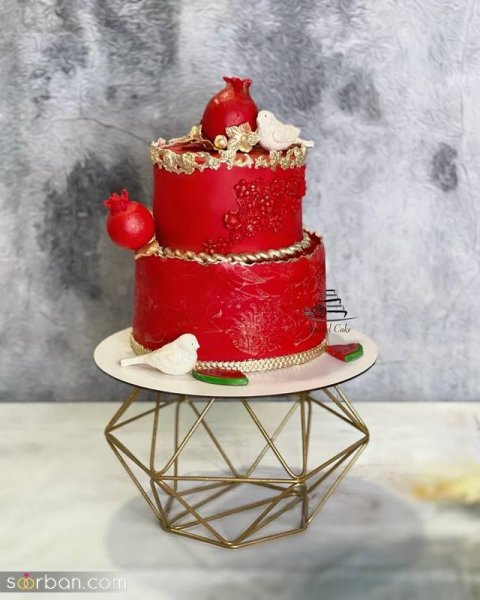  عکس کیک یلدایی عروس