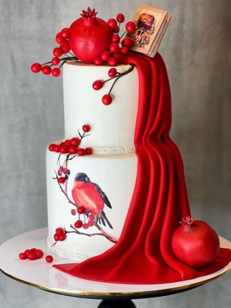  90 عکس کیک شب یلدا لاکچری