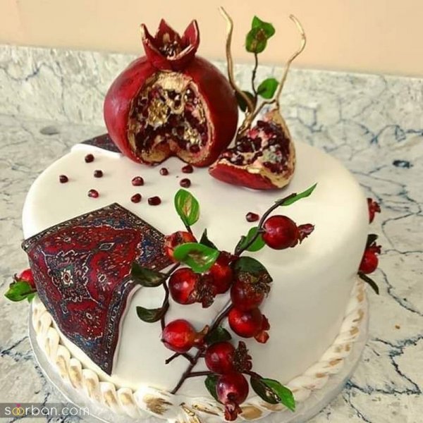  عکس کیک شب یلدا جدید