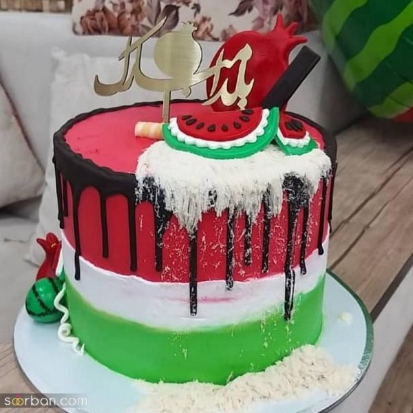  عکس کیک شب یلدا جدید