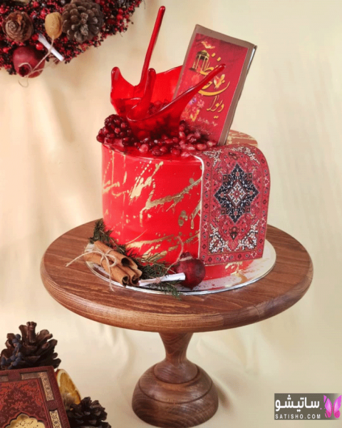 عکس کیک تولد شب یلدا دخترانه