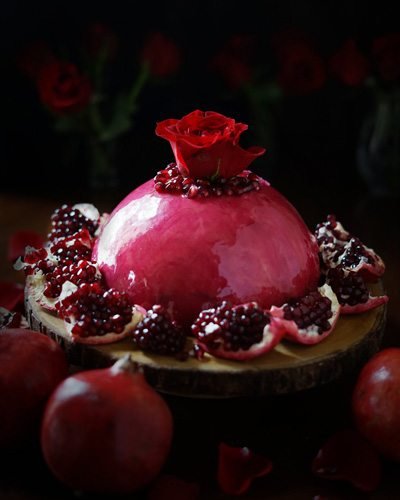  کیک شب یلدا برای مدرسه