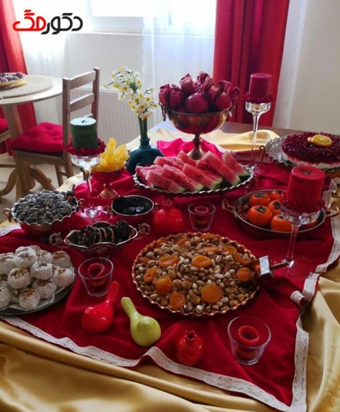  200 عکس شب یلدا تو خونه