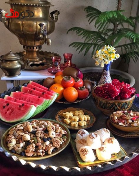  200 عکس شب یلدا تو خونه