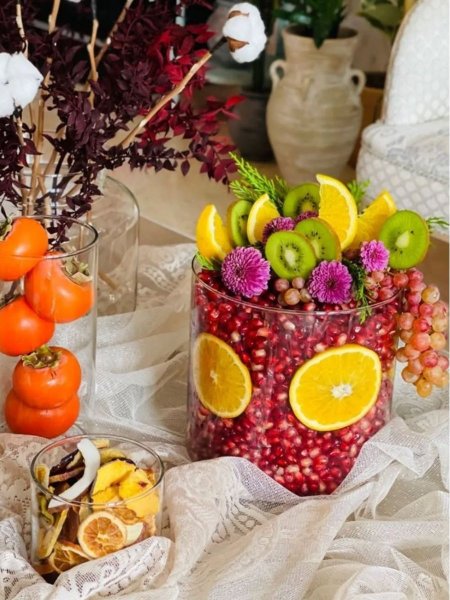  120 عکس شب یلدا تزیین میوه