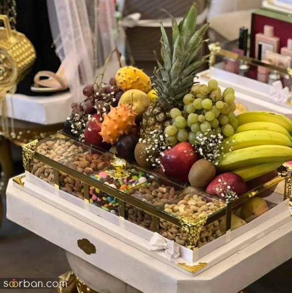  تزیین میوه شب یلدا برای عروس