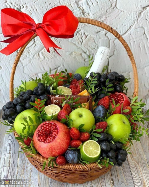  تزیین میوه شب یلدا برای عروس