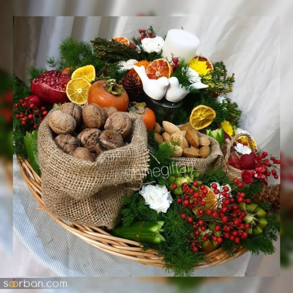  تزیین میوه شب یلدا برای عروس