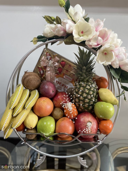  تزیین میوه شب یلدا برای عروس