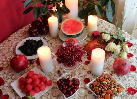  تزیین میوه برای شب یلدا