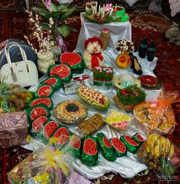 تزیین میوه برای شب یلدا