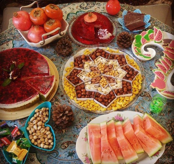  تزیین میوه برای شب یلدا