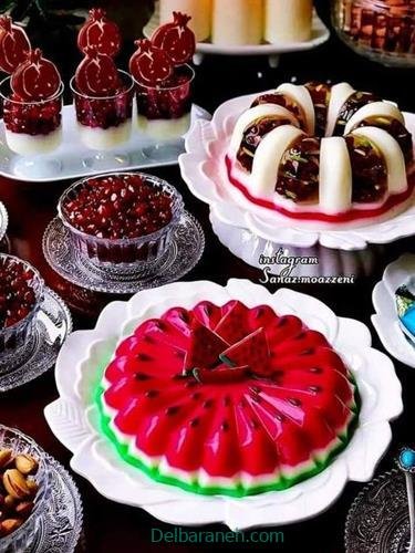  عکس ژله شب یلدا آسان