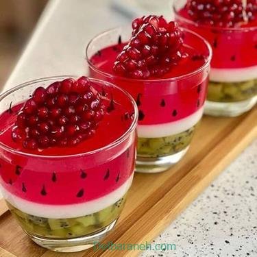  عکس ژله شب یلدا آسان