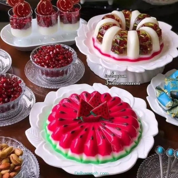  عکس ژله شب یلدا آسان