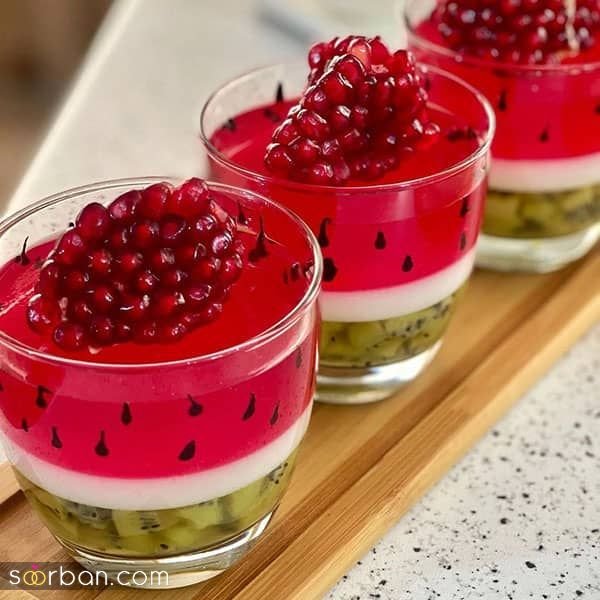 عکس ژله شب یلدا برای عروس