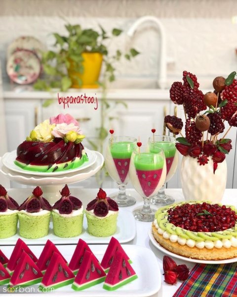  عکس ژله شب یلدا برای عروس