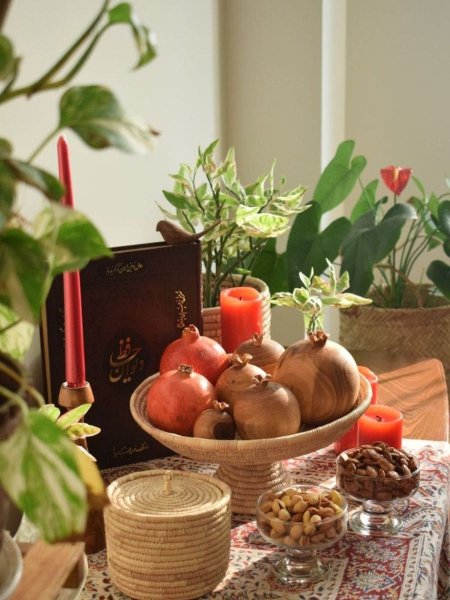 تزیین شب یلدا برای مدرسه