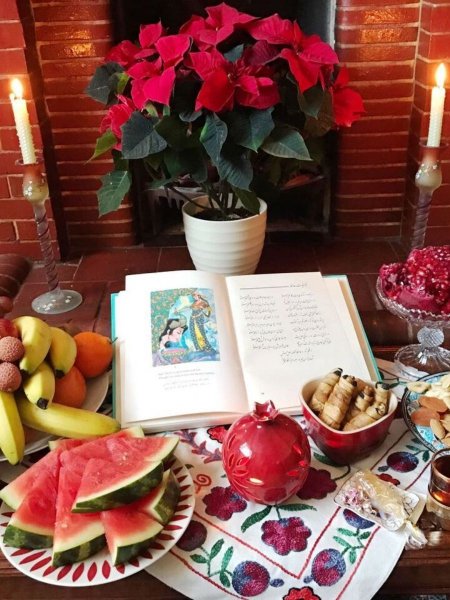 تزیین شب یلدا برای مدرسه