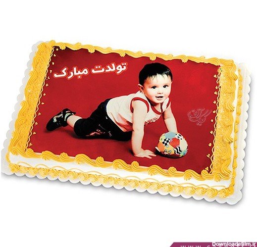 کیک تولد با عکس چهره