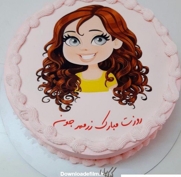  کیک تولد با عکس چهره