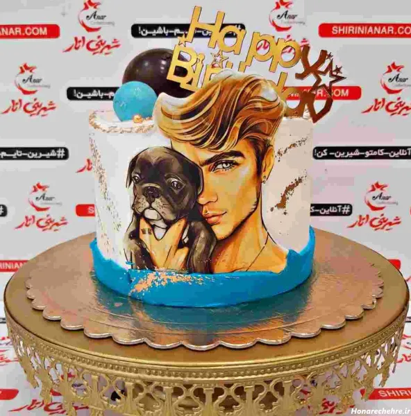  کیک تولد با عکس چهره