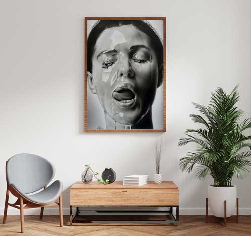 عکس چهره برای طراحی با مداد