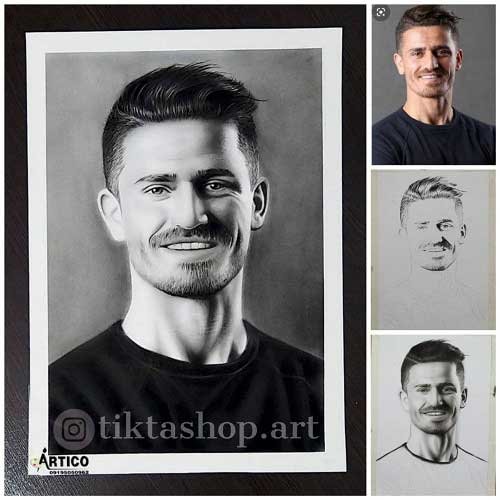 عکس چهره برای طراحی با مداد