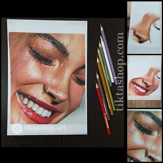 عکس چهره برای طراحی با مداد