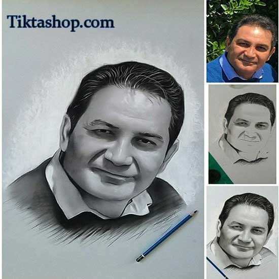 عکس چهره برای طراحی با مداد