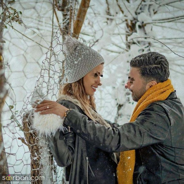  ایده عکس ولنتاین در برف