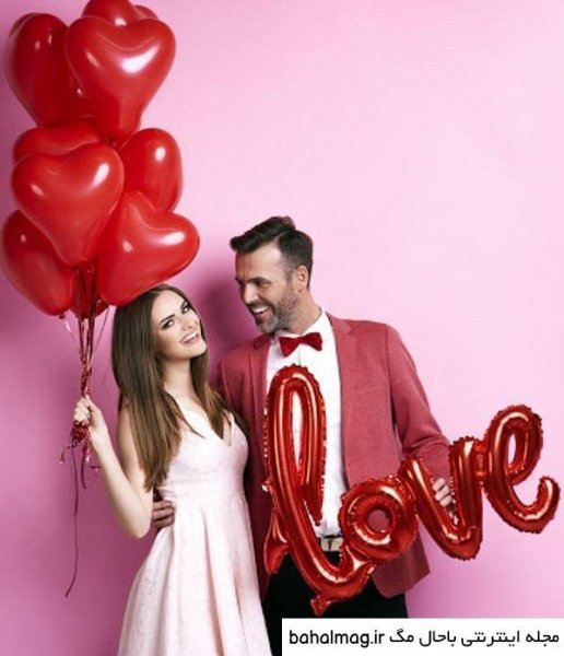  ژست عکس ولنتاین دخترانه