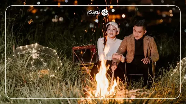 ایده عکس ولنتاین در برف