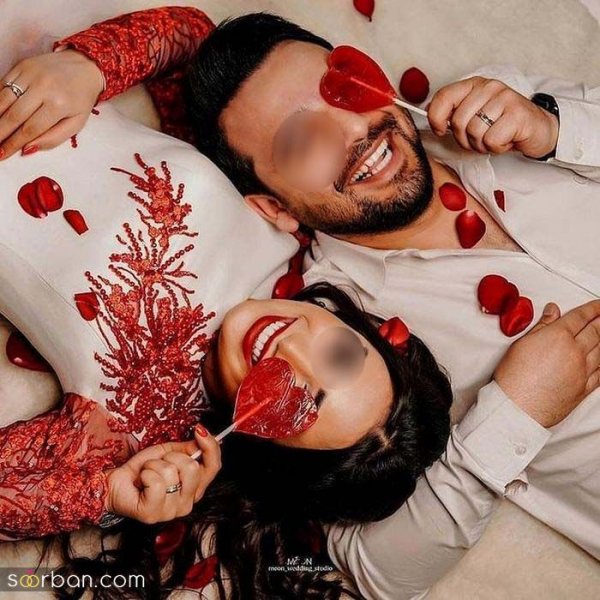 ژست عکس ولنتاین با کیک