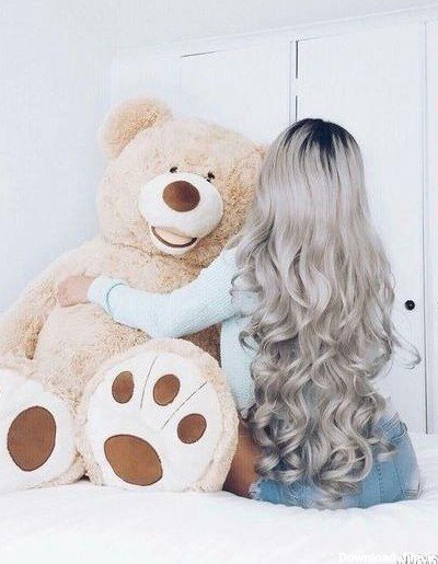 ژست عکس با خرس ولنتاین