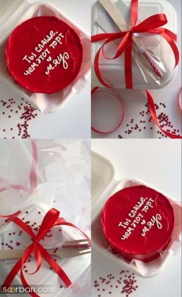  ژست عکس ولنتاین با کیک