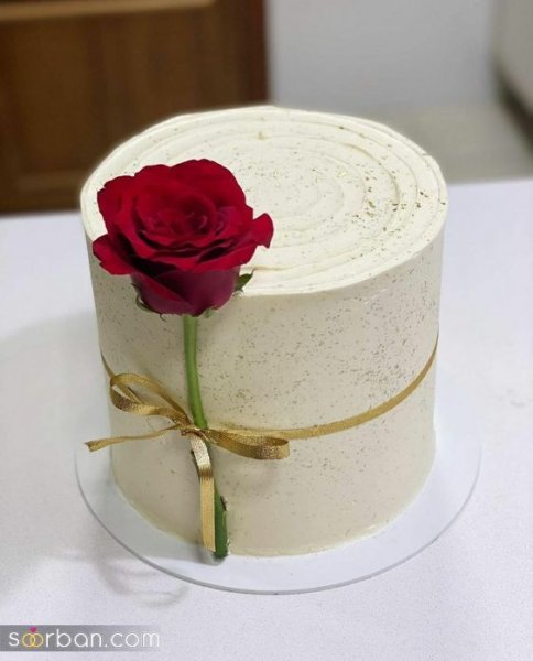  ژست عکس ولنتاین با کیک