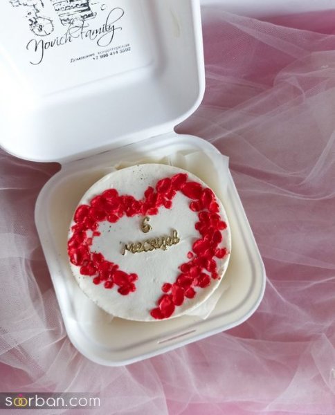  ژست عکس ولنتاین با کیک