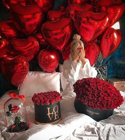 دکور ولنتاین برای عکاسی