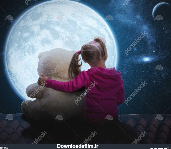  عکس دختر با خرس عروسکی برای پروفایل