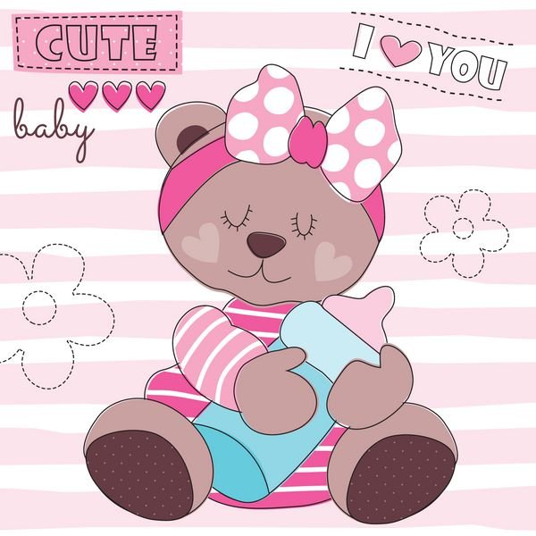  عکس خرس کارتونی عاشقانه