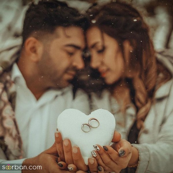 ایده عکس تولد در برف