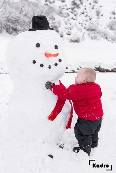  ژست عکاسی در برف اینستاگرام