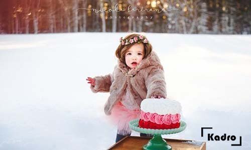  ژست عکاسی در برف اینستاگرام