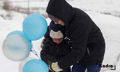  ژست عکاسی در برف اینستاگرام