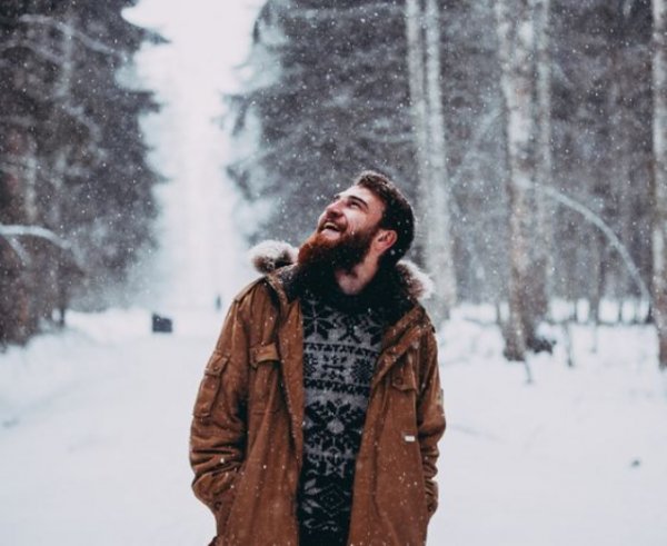  ژست عکاسی در برف پسرانه