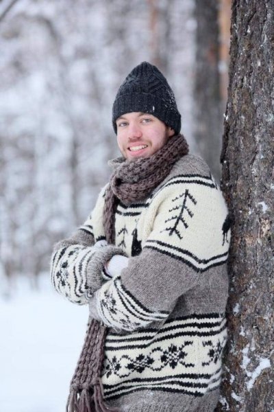  ژست عکاسی در برف پسرانه