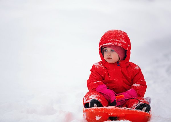  ژست عکس برفی بچه گانه